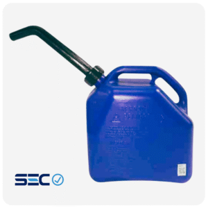 Bidón 10 Litros para Kerosene con vaciador Antivuelco Azul