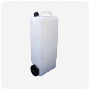 Bidón Plástico 35 Litros con ruedas Natural