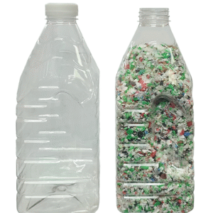 Botella PET 1.5 Lts Cuadrada con Agarre