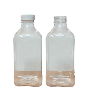 Botella PET 1 Lt Cuadrada Lisa