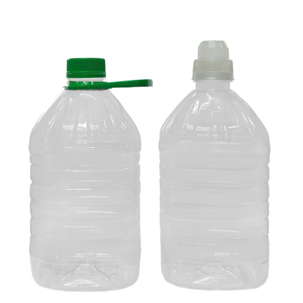 Botella PET 3 Lts Rectangular con Relieve