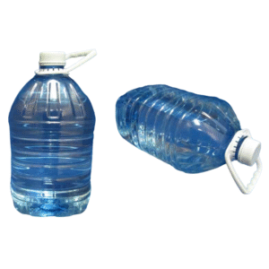 Botella PET 5 Lts Rectangular con Relieve Azulina